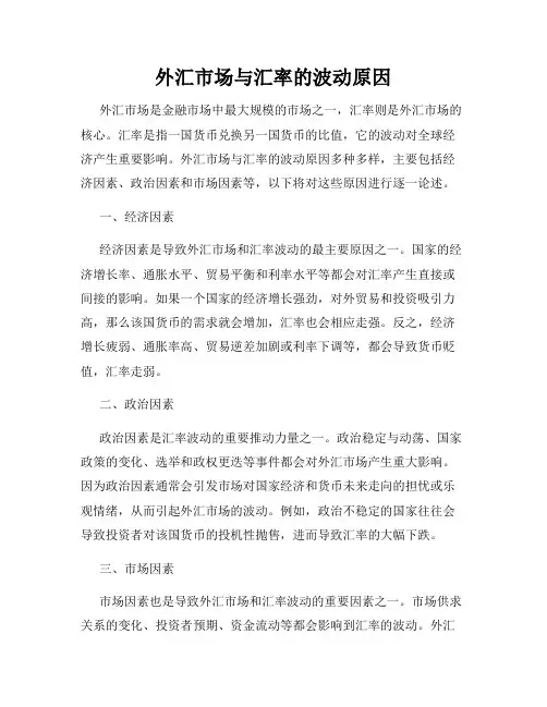 外汇市场与汇率的波动原因