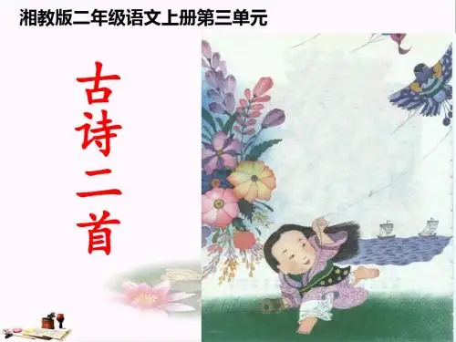 二年级语文上册 第三单元 古诗二首 风课件2 湘教版