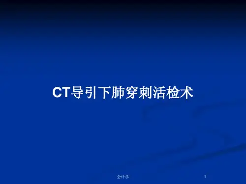 CT导引下肺穿刺活检术PPT教案