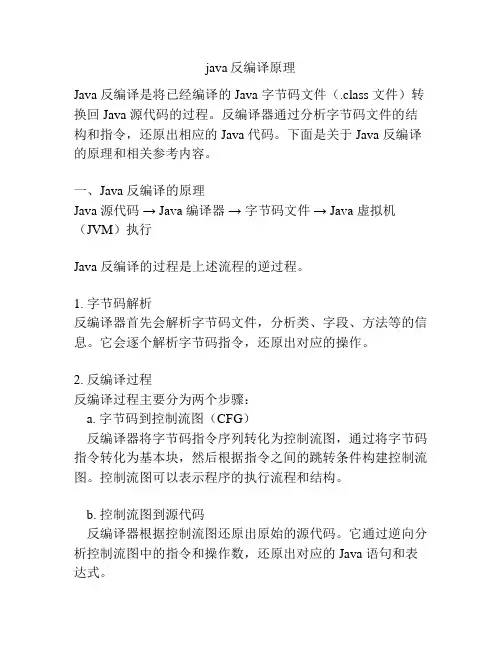 java反编译原理