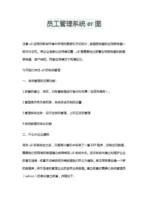 员工管理系统er图