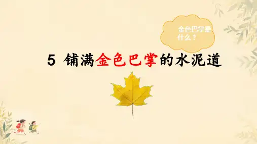 5.《铺满金色巴掌的水泥道》课件(共26张PPT).ppt