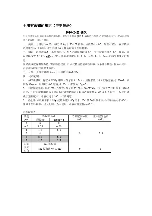 土壤有效硼的测定
