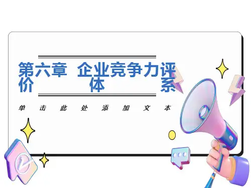 企业竞争力评价体系