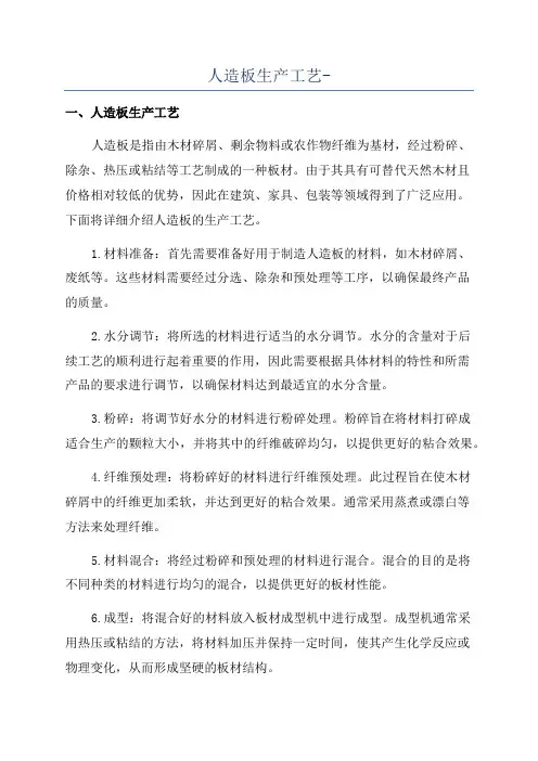 人造板生产工艺-