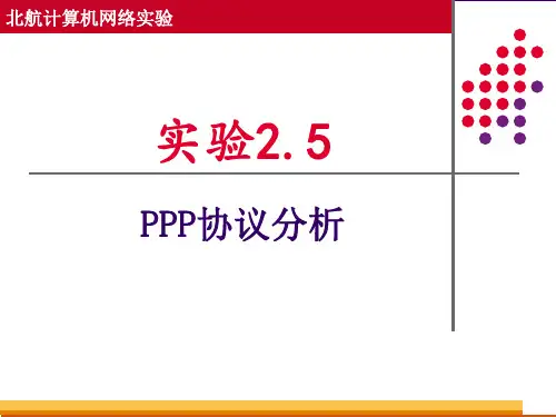 实验2.5 ppp协议分析计算机网络