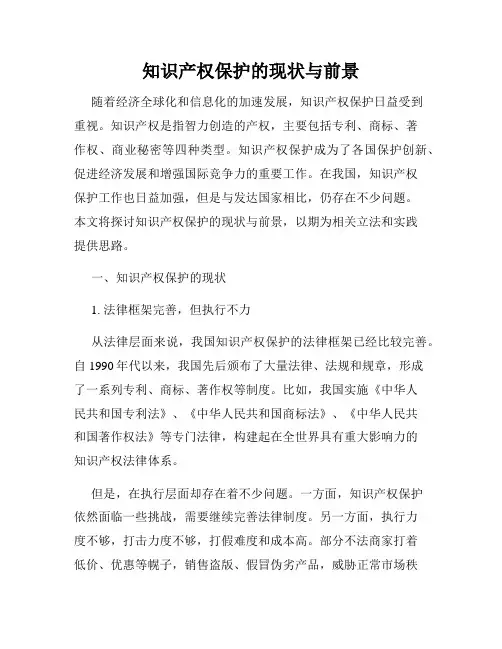 知识产权保护的现状与前景
