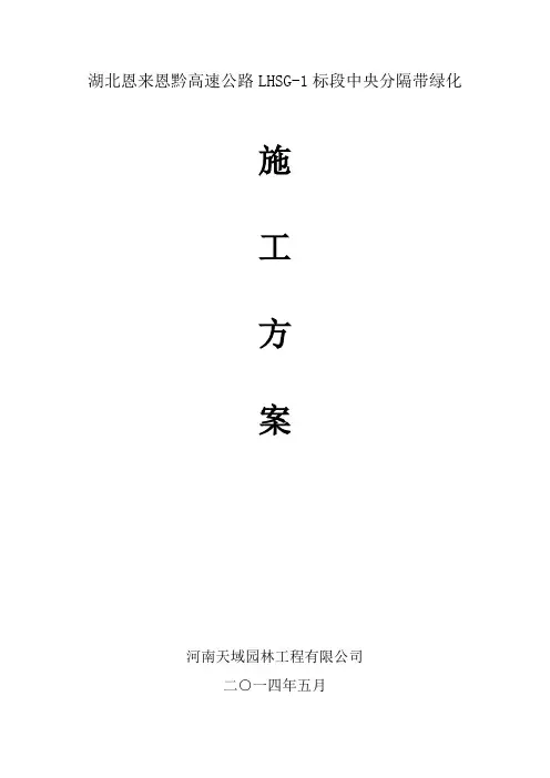 中分带施工方案