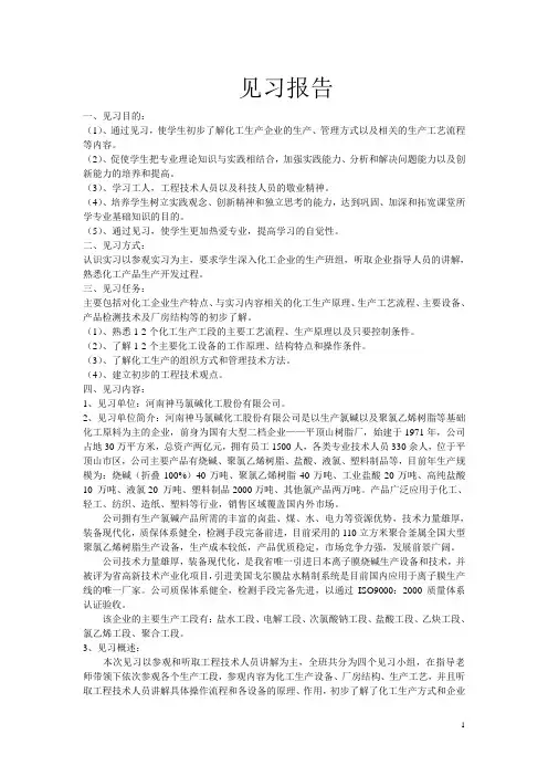 见习报告