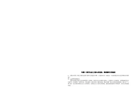 专题4社会主义核心价值观