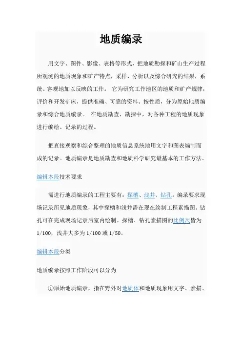 地质编录