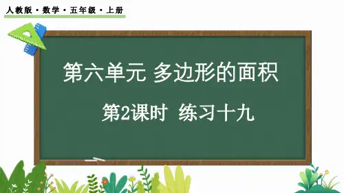 五年级数学上册第六单元练习十九课件