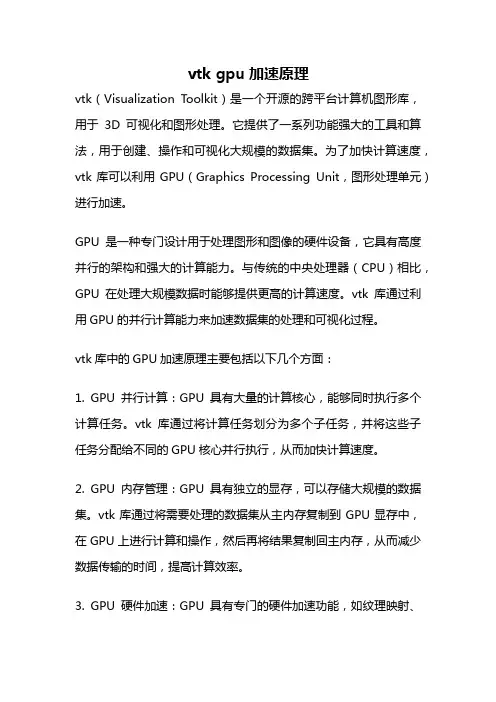 vtk gpu加速原理