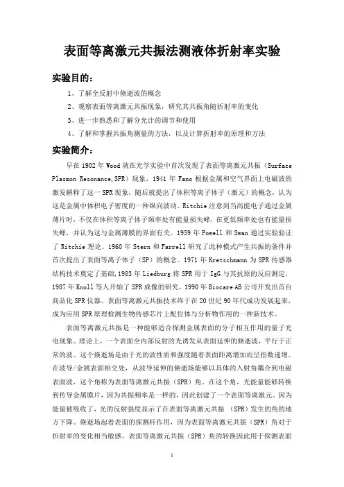 等离子激元共振讲义