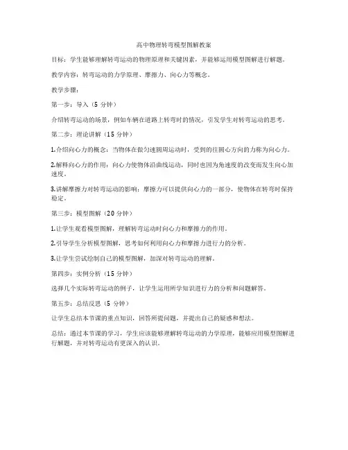 高中物理转弯模型图解教案