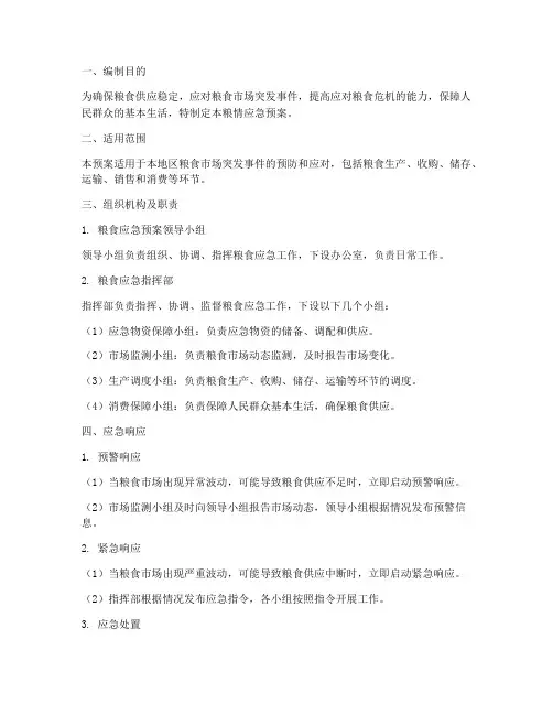 粮情应急预案