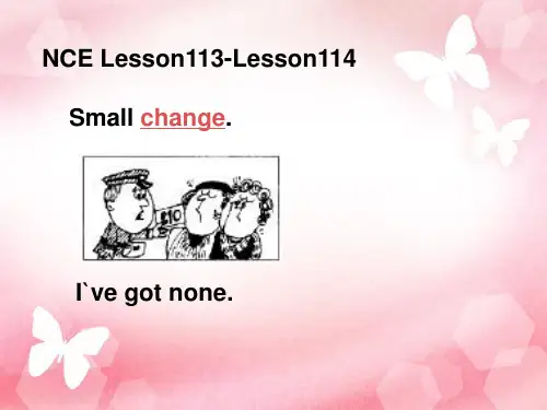 Lesson113-114(课件)新概念英语第一册2