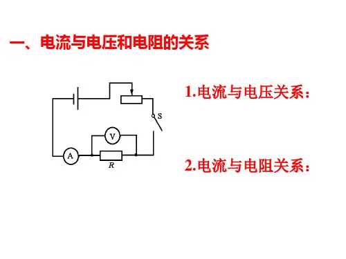 九年级物理第十七章欧姆定律单元复习课件1