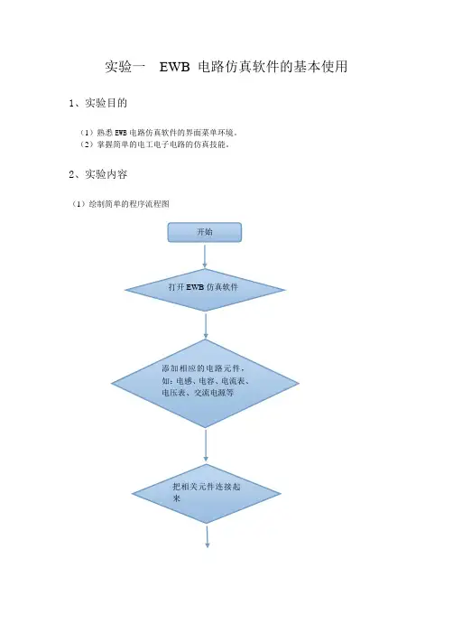 EWB实验报告