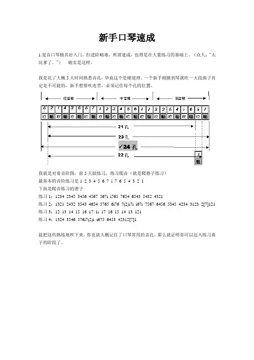 新手口琴速成