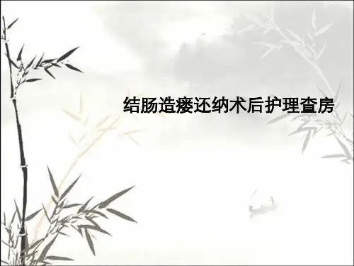 结肠造瘘术后护理查房(1)ppt
