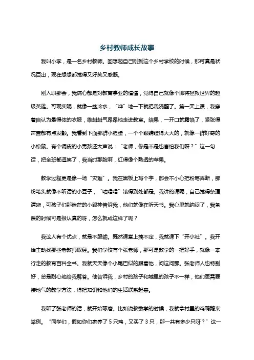 乡村教师成长故事
