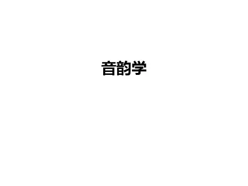 音韵学上古音到中古音PPT课件