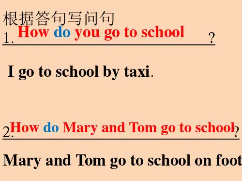 根据答句写问句