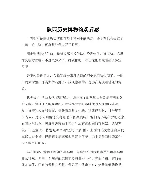 陕西历史博物馆观后感