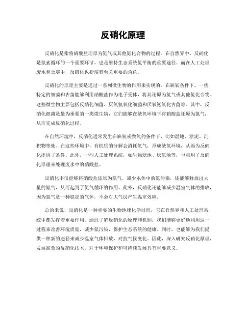 反硝化原理