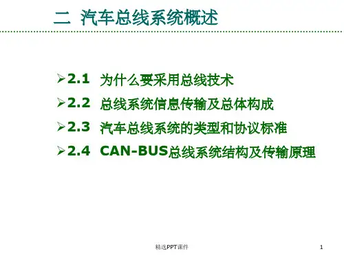 第2章_汽车总线概述PPT课件