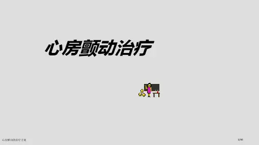 心房颤动的治疗方案