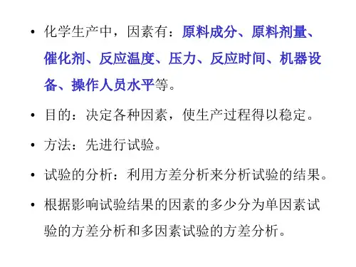 方差分析及回归分析ppt课件