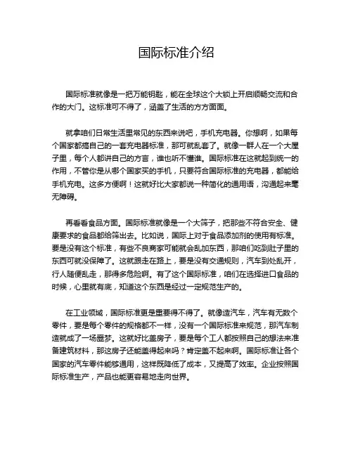 国际标准介绍
