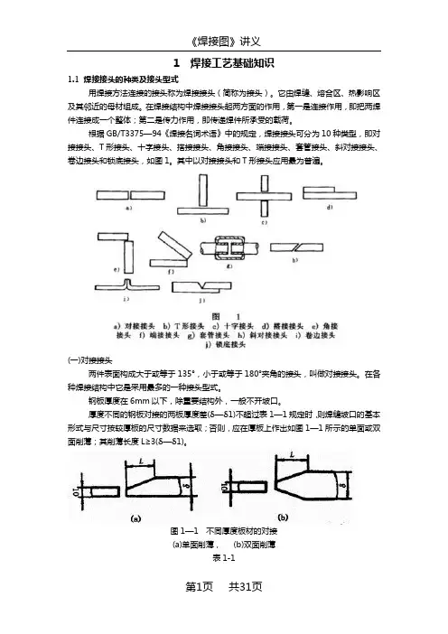 焊接图- 焊接工艺基础知识