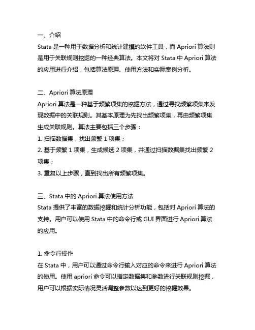stata apriori算法