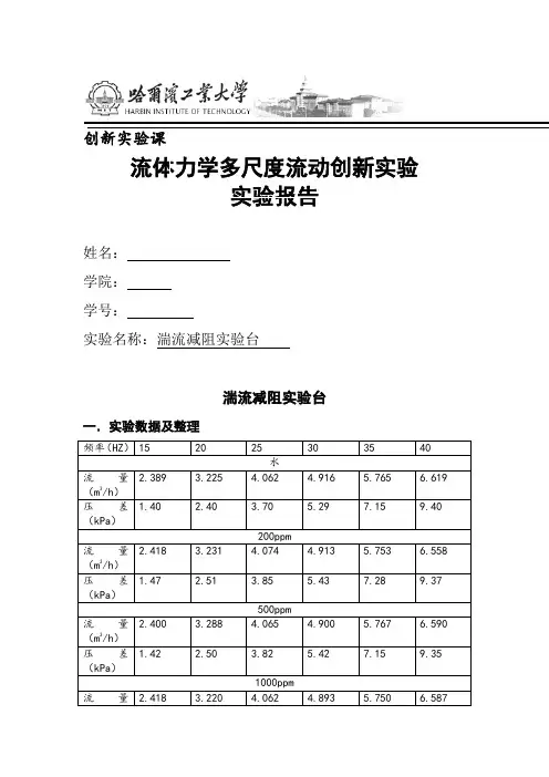 湍流减阻实验台