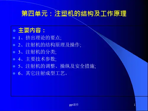 注塑机工作原理课件