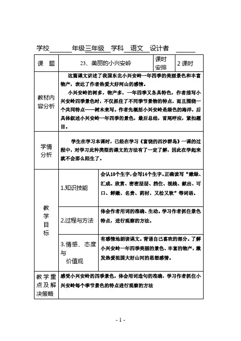 23、美丽的小兴安岭