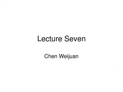 Lecture.seven