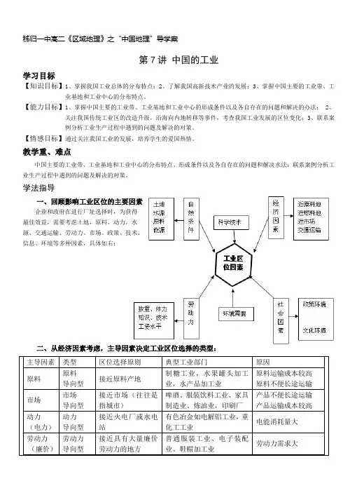 第7讲  中国的工业