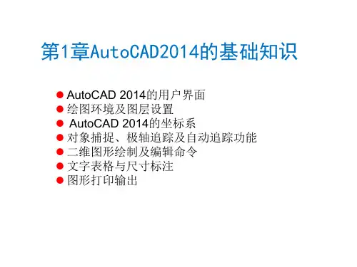 AutoCAD2014机械电气控制图第一章