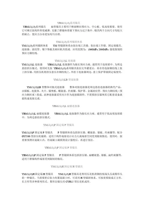 锚具大全