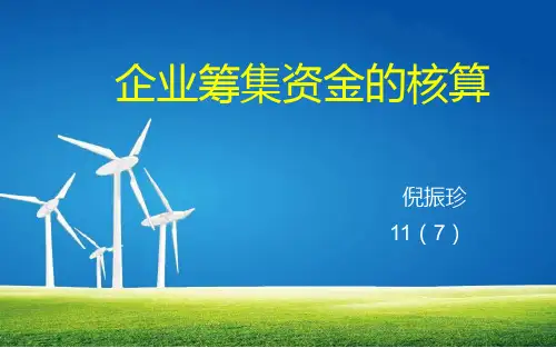 企业筹集资金的核算课件 (1)