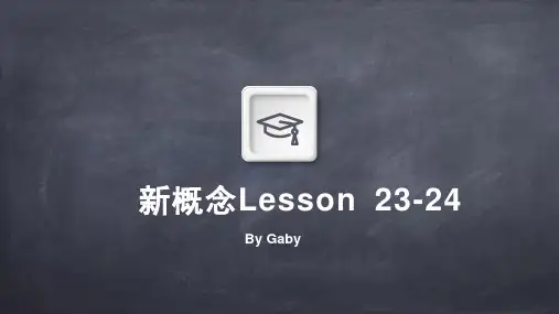 Lesson+23-24(课件)新概念英语第一册