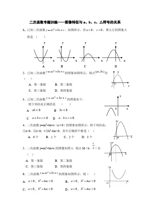 二次函数图形练习