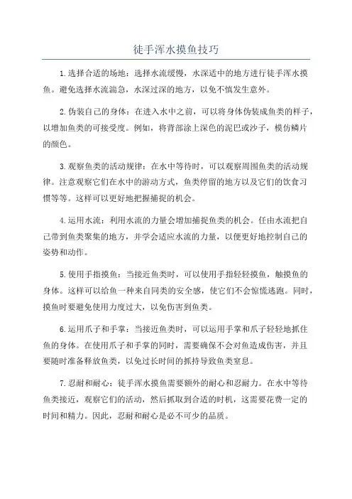 徒手浑水摸鱼技巧