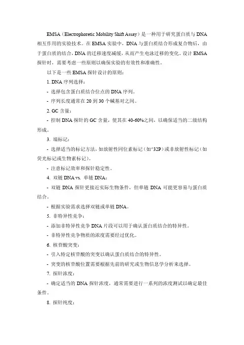 emsa探针设计原则