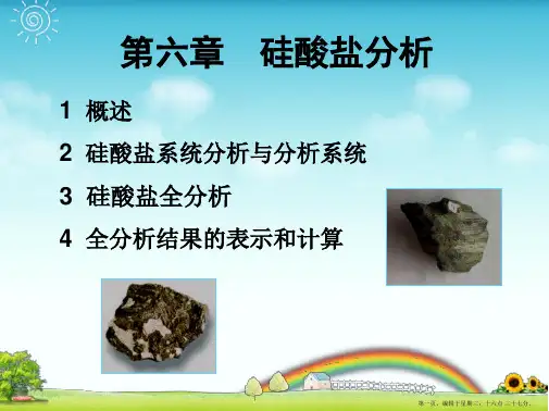 第六章-硅酸盐分析