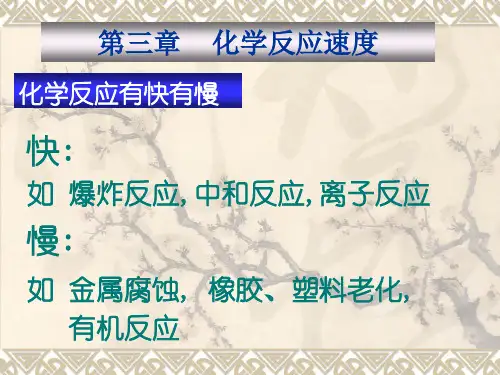 化学反应速度